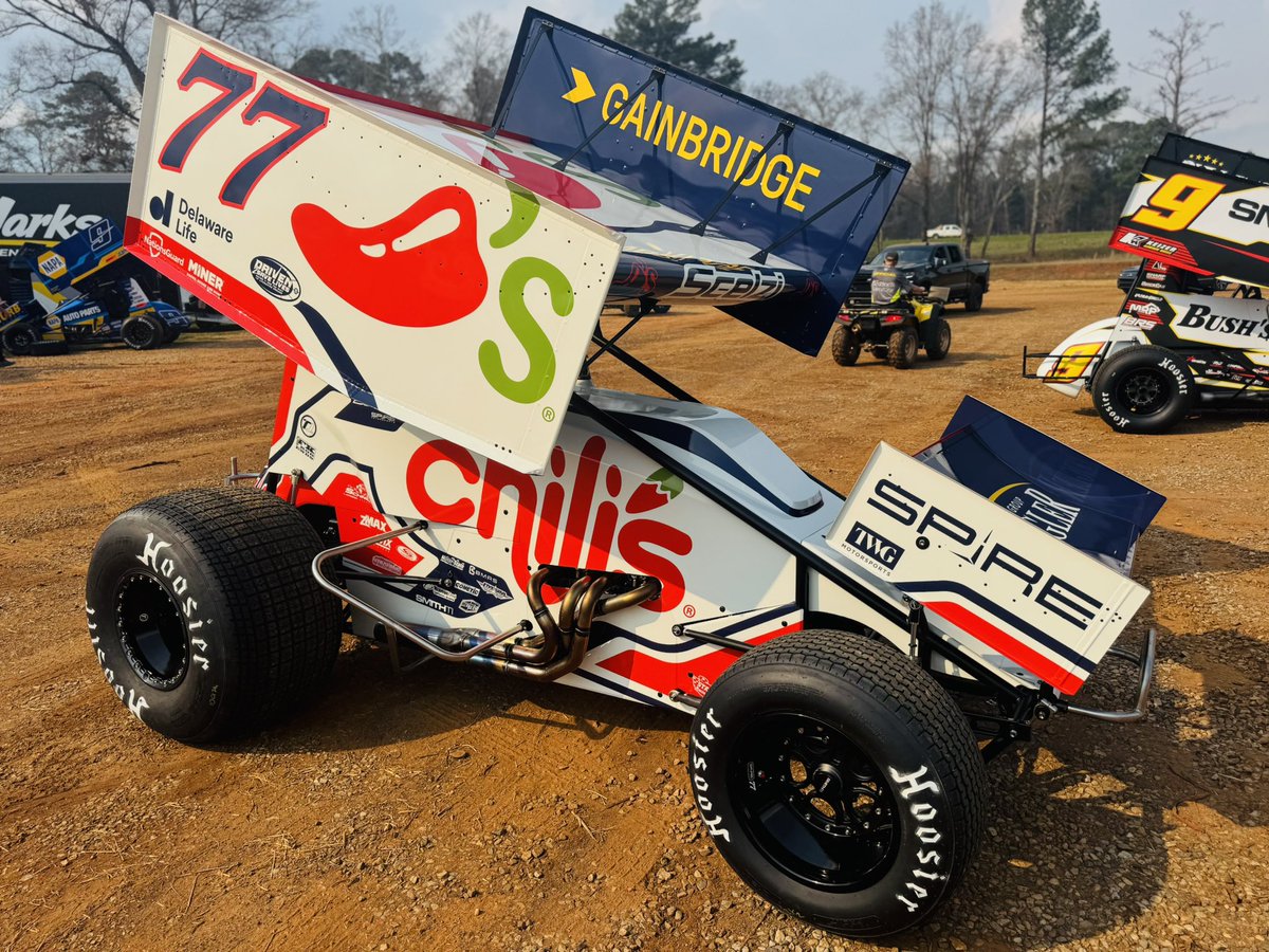 WorldofOutlaws's tweet photo. .@GioScelzi debuts the @SpireMotorsport #77 tonight at @TSTHornetsNest!

Hot Sauce finished 8th here in 2023 with the World of Outlaws @NosEnergyDrink Sprint Cars. https://t.co/xE2MSLV4bO