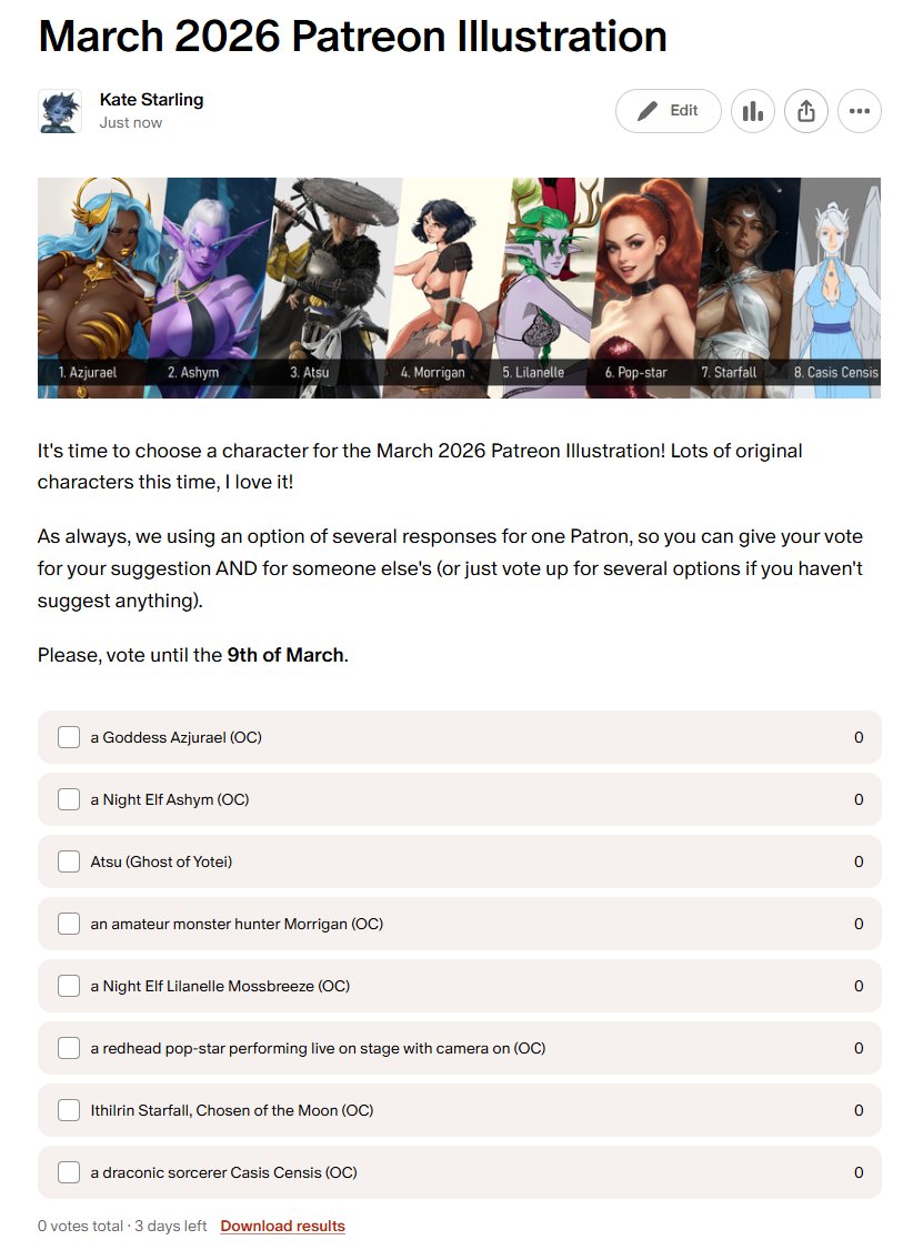 Kate Starling art tweet media