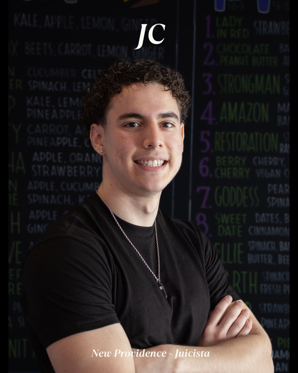 Spotlight: Meet JC 💜 one of our Juicistas at New Providence! He’s been part of The JH family for 3 years &amp; always brings a positive energy behind the counter.

His favorite order: The COOKIE MONSTA 🍪 but make sure to order it the JC way with strawberries instead of blueberries