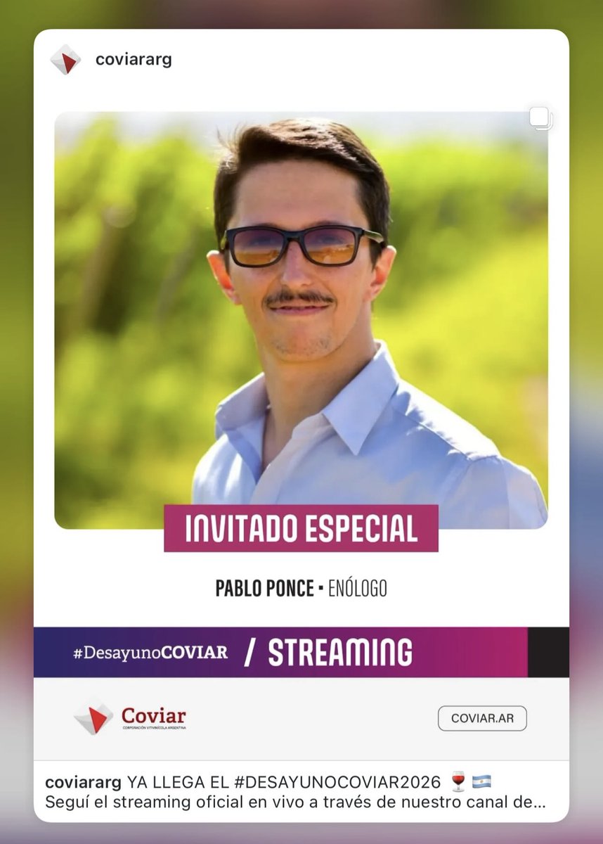 poncetivi's tweet photo. En el marco de la Fiesta Nacional de la Vendimia, mañana estaré como invitado en el Desayuno de la COVIAR participando del streamming

Link: https://t.co/3rBBFxy8hY https://t.co/F9sELnEfQE