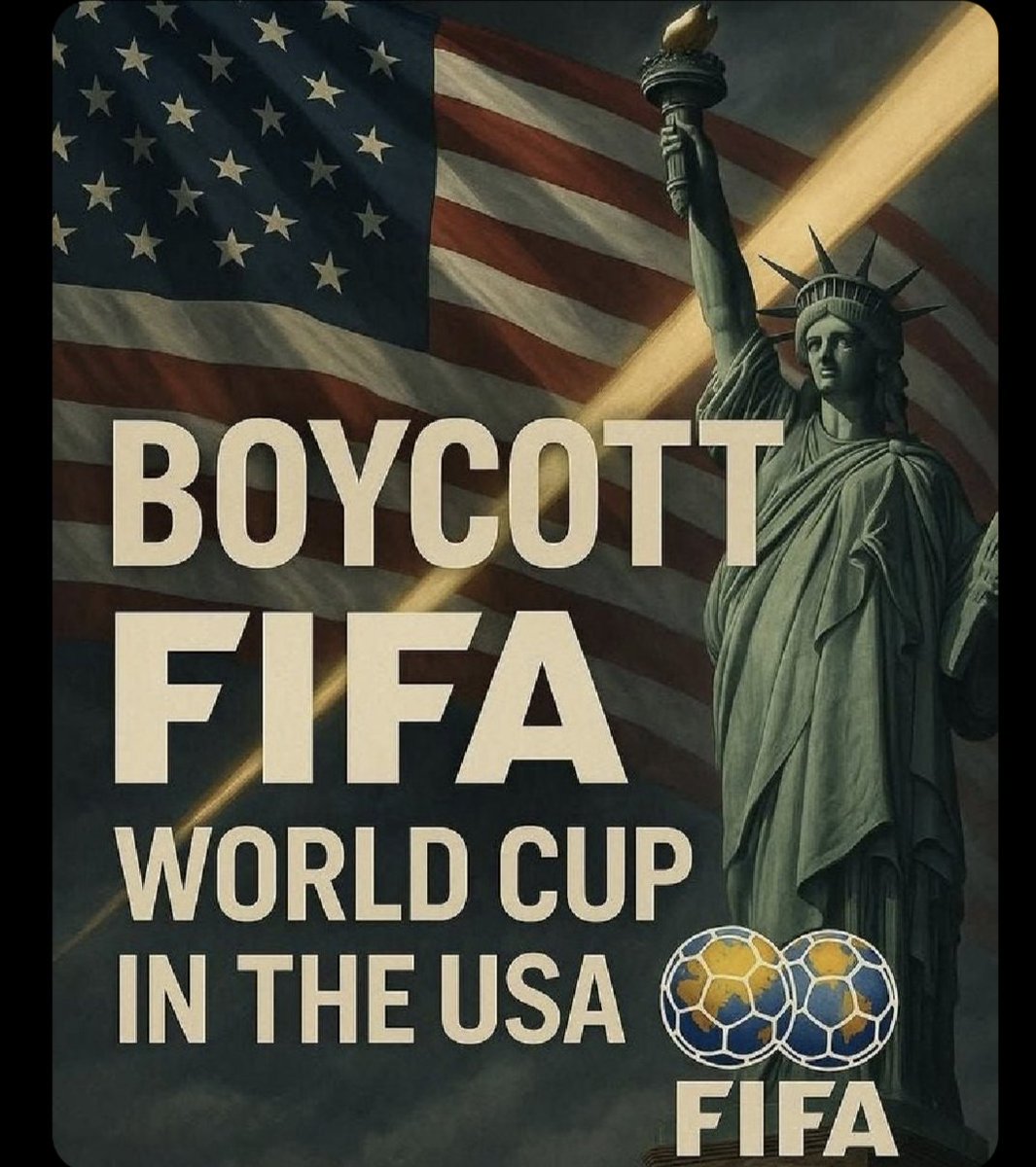 Boicot al mundial de fútbol ⚽ de EEUU.

 Infantino y Trump, dos indeseables.