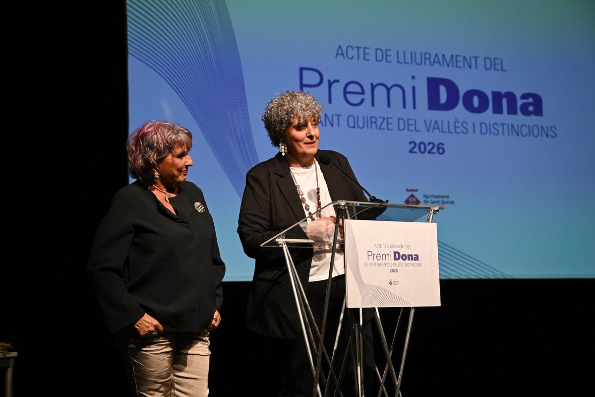 ajsantquirze's tweet photo. 💜 Guardonades Premi Dona de #SQV 2026:

● Mercè Mateu Canudas , Premi Dona
● Associació Dones de Bosc, distinció honorífica nacional
● Aseel Massoud , distinció honorífica internacional

🫶 Enhorabona!

#santquirzealcor #8demarç https://t.co/Q8HQKjOvTt