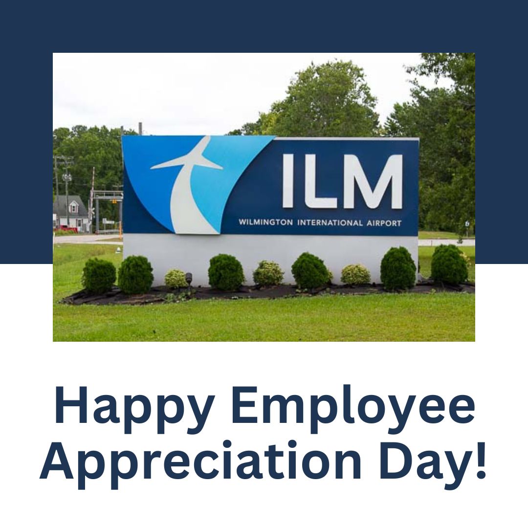 ILMairport's tweet photo. Itโs Employee Appreciation Day and weโre giving a big shoutout to the amazing team at ILM! ๐
From maintenance and public safety to operations and administration, your hard work keeps our airport running smoothly every day. โ๏ธ
Thank you for all you do.
#FlyILM #EmployeeAppreciationDay