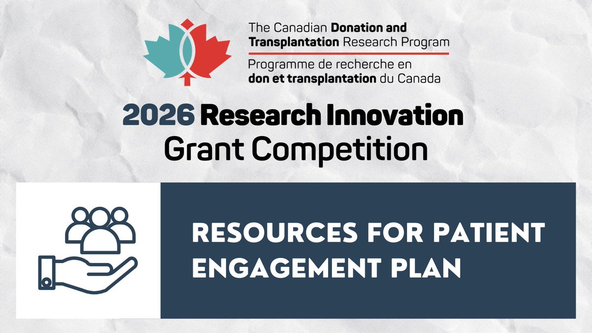 Canadian Donation and Transplant Research Program tweet media