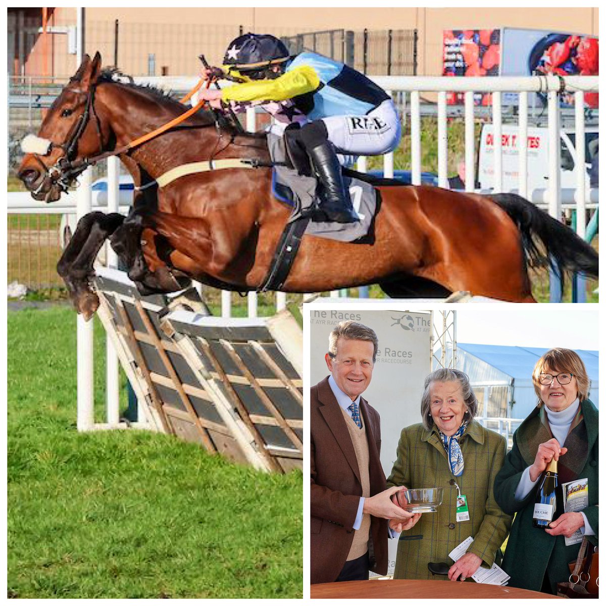 weatherbysltd's tweet photo. .@brucelynn0 found a very willing partner in Platin Moon who was a gutsy winner of the Weatherbys Racing Bank Handicap Hurdle @ayrracecourse 

A big well done to Bruce and again to @kinneston - and many congratulations to winning owners Turcan, McIntosh,Coltman & Douglas Miller

Thanks again to @grossickphoto for the excellent 📸.