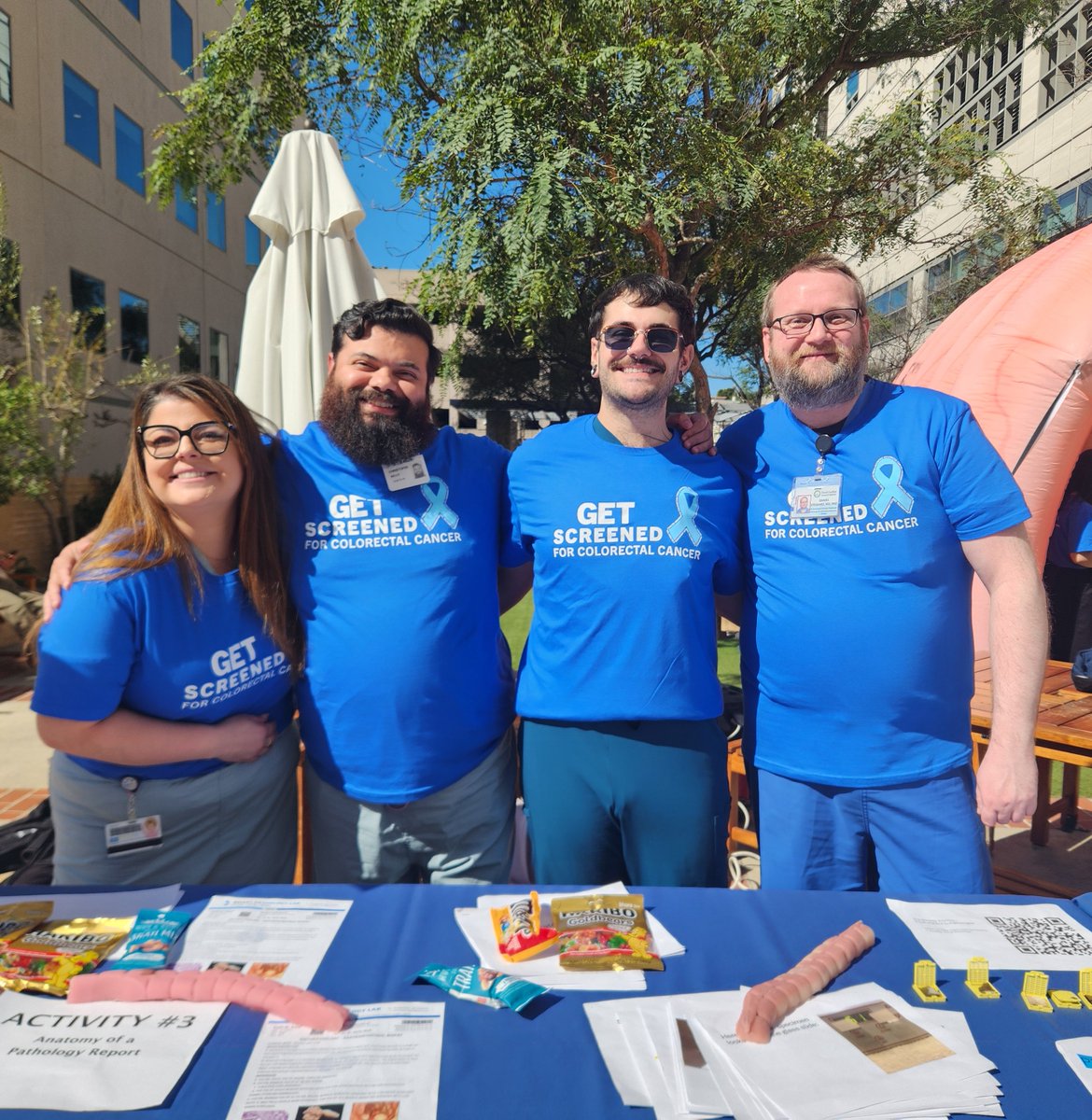UCLA_Pathology's tweet image. 🔬💪UCLA Pathology joins @UCLAGIHep &amp;amp; @UCLAHealth to raise awareness for #CRC screening.

☑️ Awareness, screening, &amp;amp; early detection can save lives!  

Learn More ➨ bit.ly/3uQifk3 

#Pathology #path2path #PathX #DressInBlueDay #ColorectalCancerAwarenessMonth