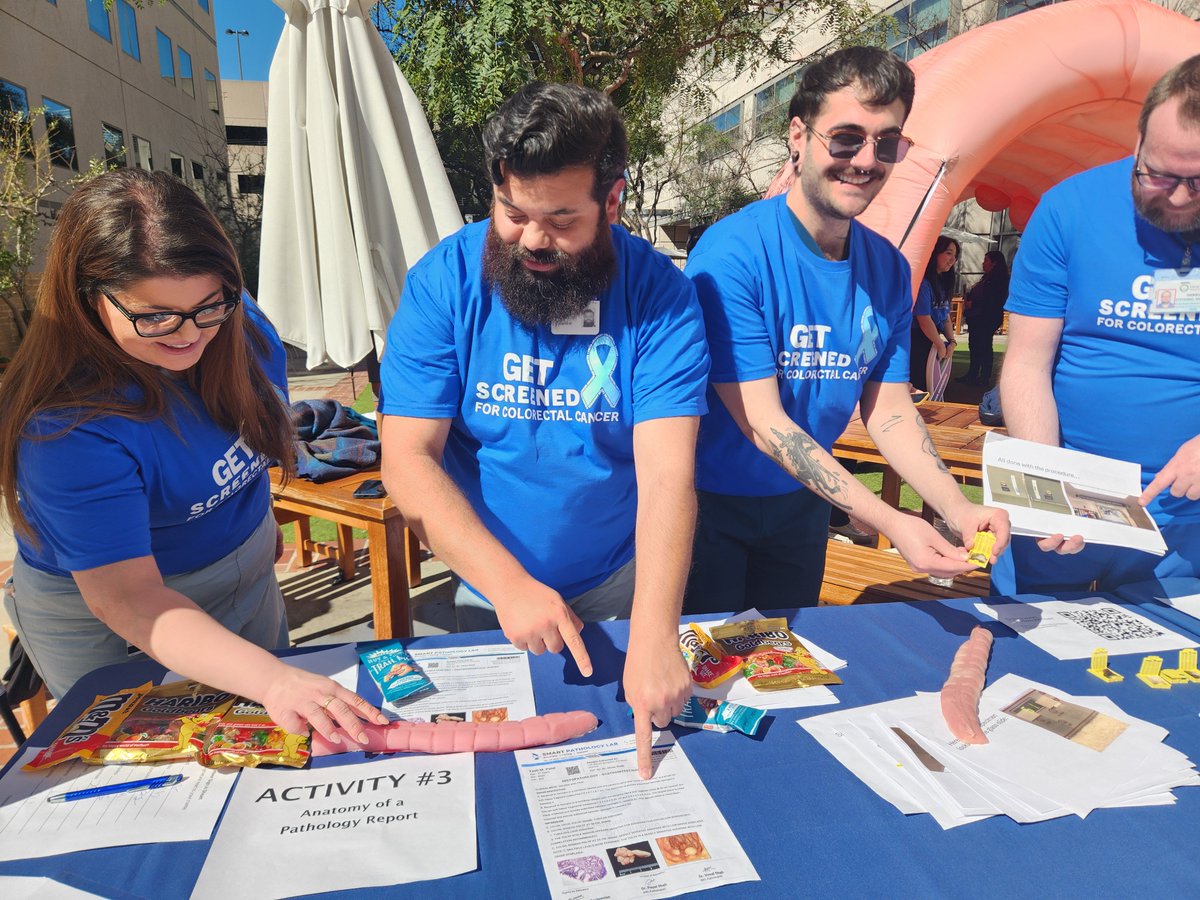 UCLA_Pathology's tweet image. 🔬💪UCLA Pathology joins @UCLAGIHep &amp;amp; @UCLAHealth to raise awareness for #CRC screening.

☑️ Awareness, screening, &amp;amp; early detection can save lives!  

Learn More ➨ bit.ly/3uQifk3 

#Pathology #path2path #PathX #DressInBlueDay #ColorectalCancerAwarenessMonth