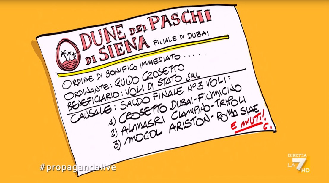 welikeduel's tweet photo. Ordine di bonifico immediato

#propagandalive @makkox https://t.co/sS0FSityso