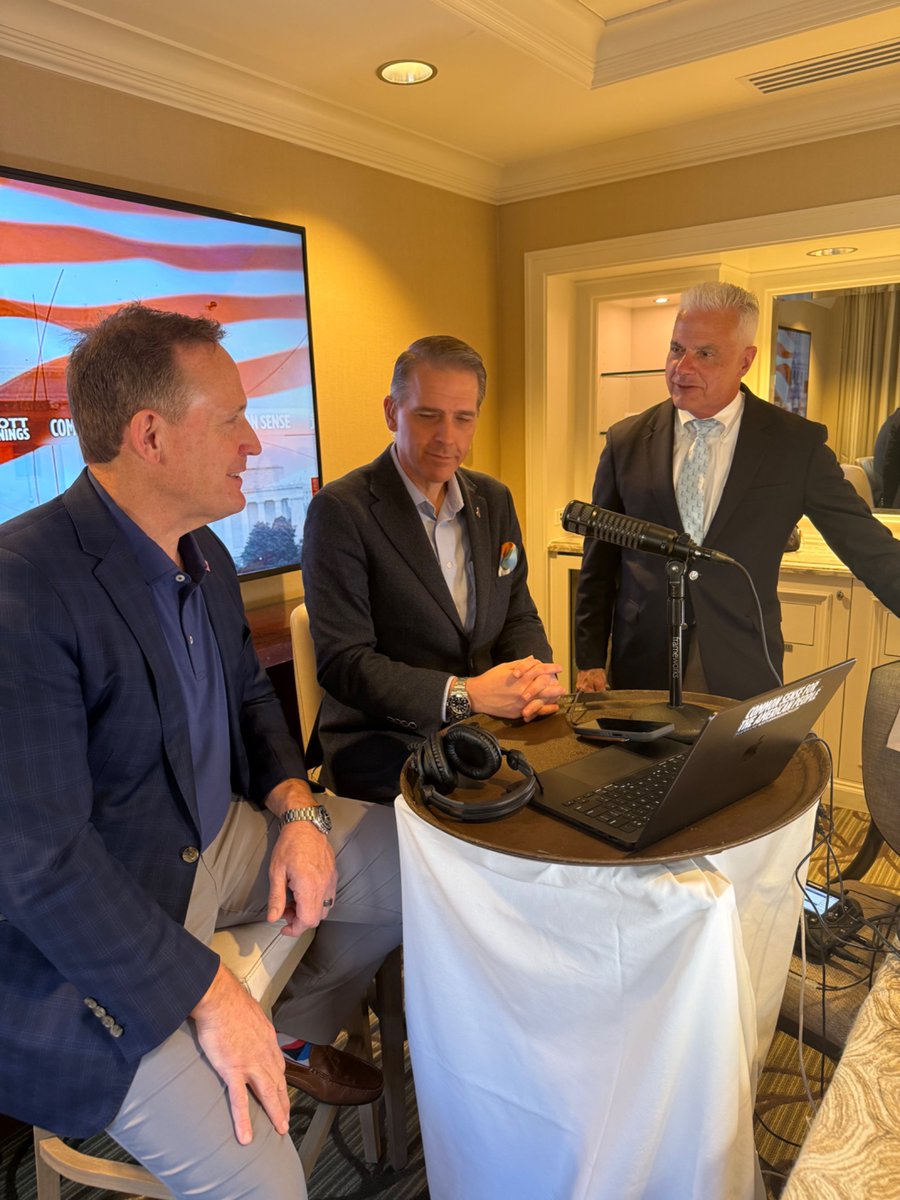 Great time catching up with <a href="/ScottJenningsKY/">Scott Jennings</a> and <a href="/TedBuddNC/">Ted Budd</a>. 

I was just on Scott's radio show earlier today talking all things midterms!