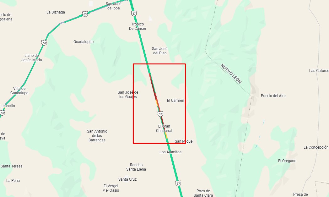 Buenas tardes, me apoyan con información del tramo carr. San Luis - Matehuala km 158  con dirección a Matehuala, reportan trafico detenido.

<a href="/GN_Carreteras/">Guardia Nacional Carreteras</a>  <a href="/CAPUFE/">CAPUFE</a> 

🚛🚚