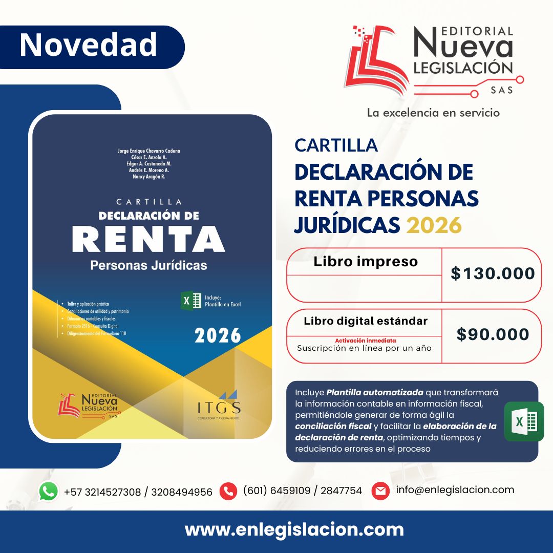 📘📊 Cartilla Declaración de Renta – Personas Jurídicas 2026 🧠 Incluye ...