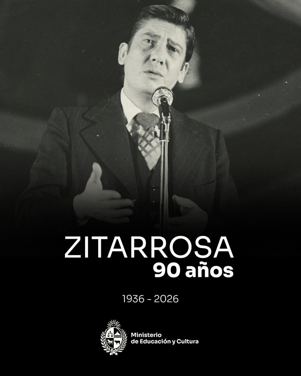 🎼En el año que se cumplen 90 años del nacimiento de Alfredo Zitarrosa, el Ministerio de Educación y Cultura ha declarado de interés ministerial una intensa agenda encabezada por el <a href="/ArchivZitarrosa/">Archivo Zitarrosa</a> que busca poner en valor su obra y aporte a la cultura nacional #Zitarrosa90años
