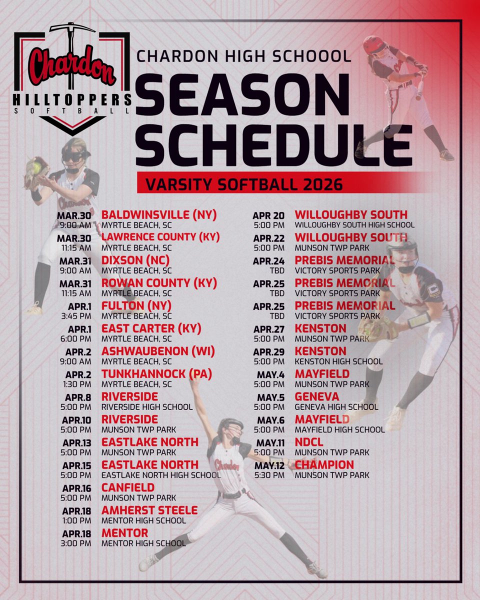 Chardon High School Softball tweet media