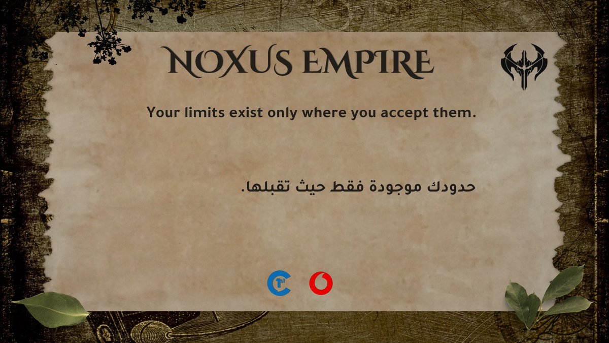 noxusemp's tweet image. Your limits exist only where you accept them.

حدودك موجودة فقط حيث تقبلها.
⎯⎯⎯⎯⎯⎯⎯
#اقتباسات_حب_عبارات_سنابيه  #اقتباسات_سنابيه
#EurovisionRTVE #اقتباسات_سنابيه
#EsportsEmpire #noxusemp