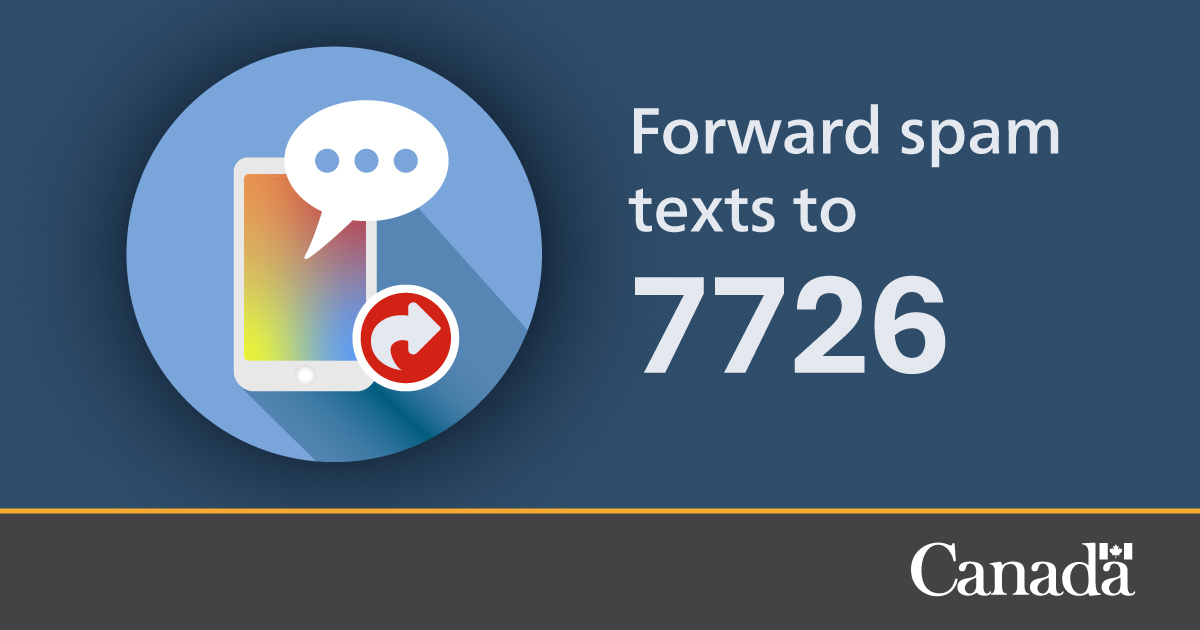 #DYK you can report spam text messages by forwarding them to 7726?
  
Learn how to forward messages on Android and iOS devices: getcybersafe.gc.ca/en/blogs/repor… 
  
And remember to never reply or click the links in spam texts!