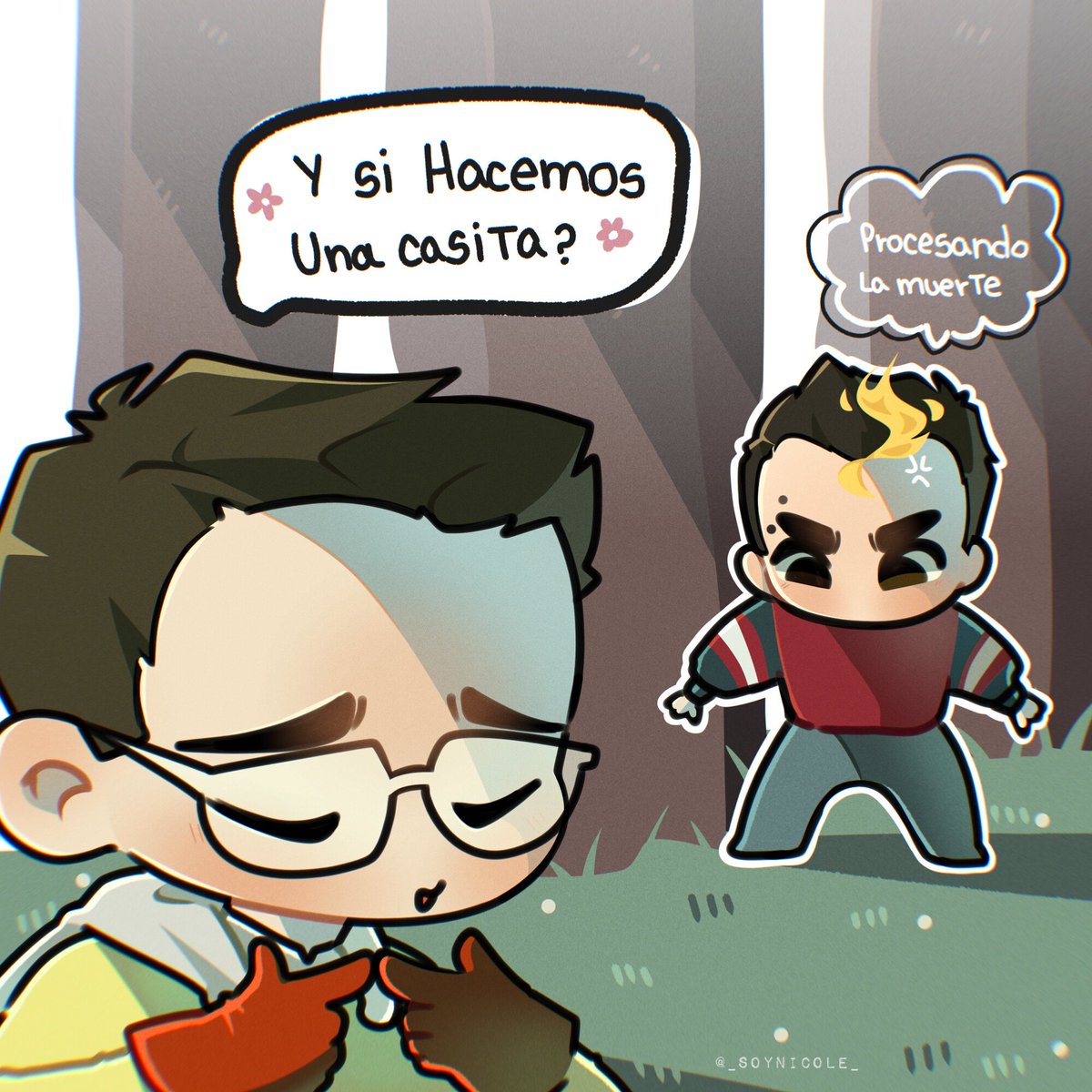 El solo quería hacerse una casita 😞
.
#Auron #ElMariana