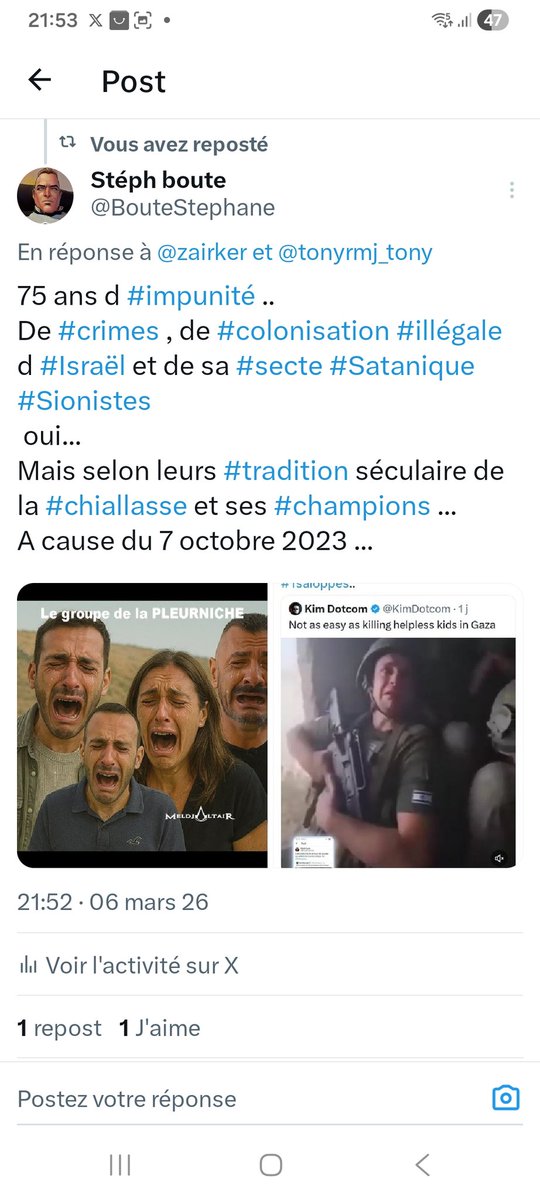 BouteStephane's tweet photo. @RimaHas A bon..
Vous ne comprenez rien pauvres #Goims.. https://t.co/UUVv1wPjrM