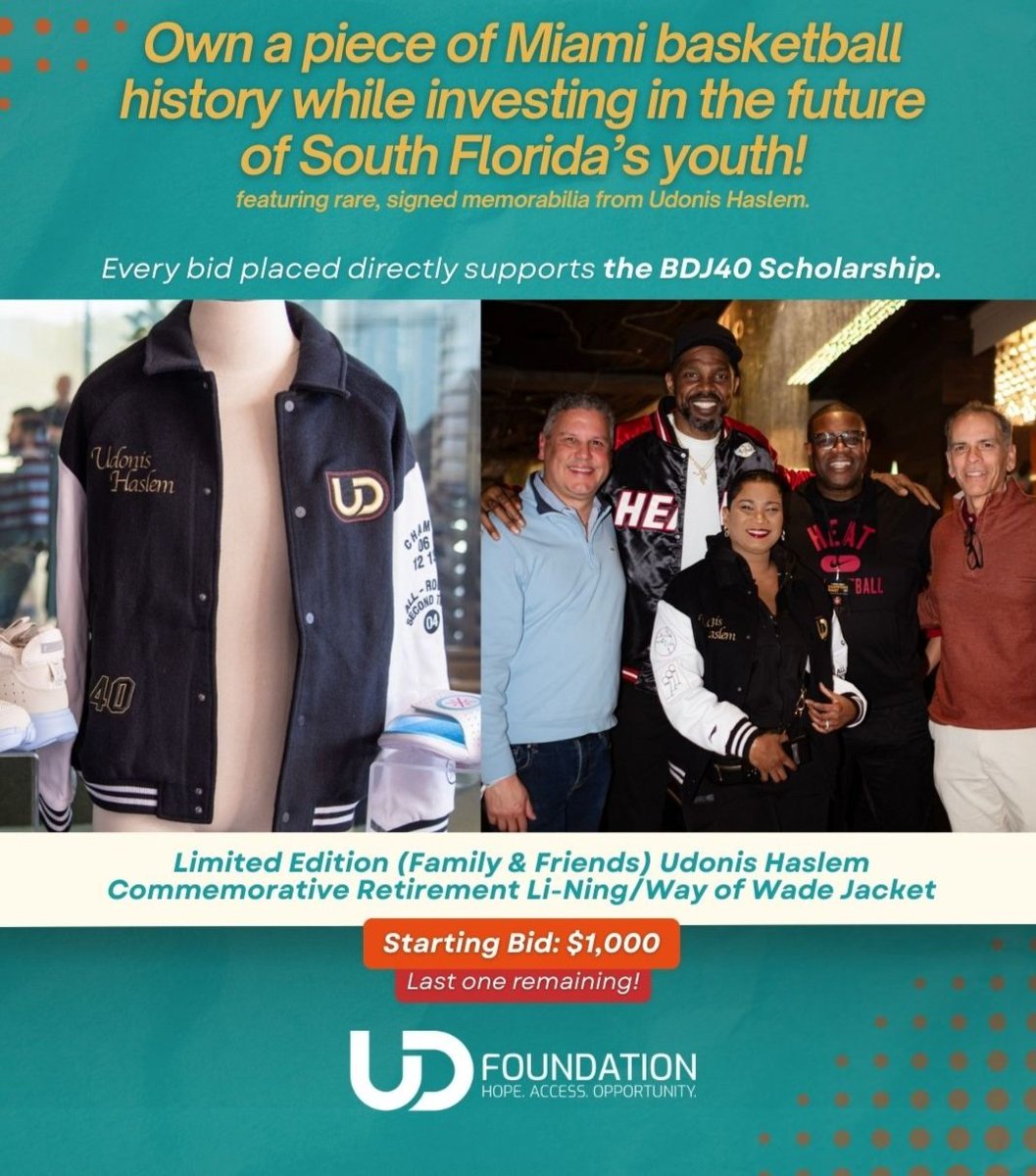 Udonis Haslem Foundation tweet media