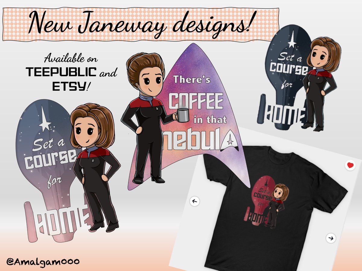 Amalgam000_JC's tweet photo. #Merchalert π Friends! Announcing cute new #Janeway designs available now on teepublic and soon on Etsy!
Hoping to make an adm Janeway one soon... π
https://t.co/6KGFJYyj8U
https://t.co/S6FNHrVdxW
#StarTrekVoyager #Fanart #CartoonVoyager #Fanartforthecure #CaptainJaneway https://t.co/5CJruZXpKo