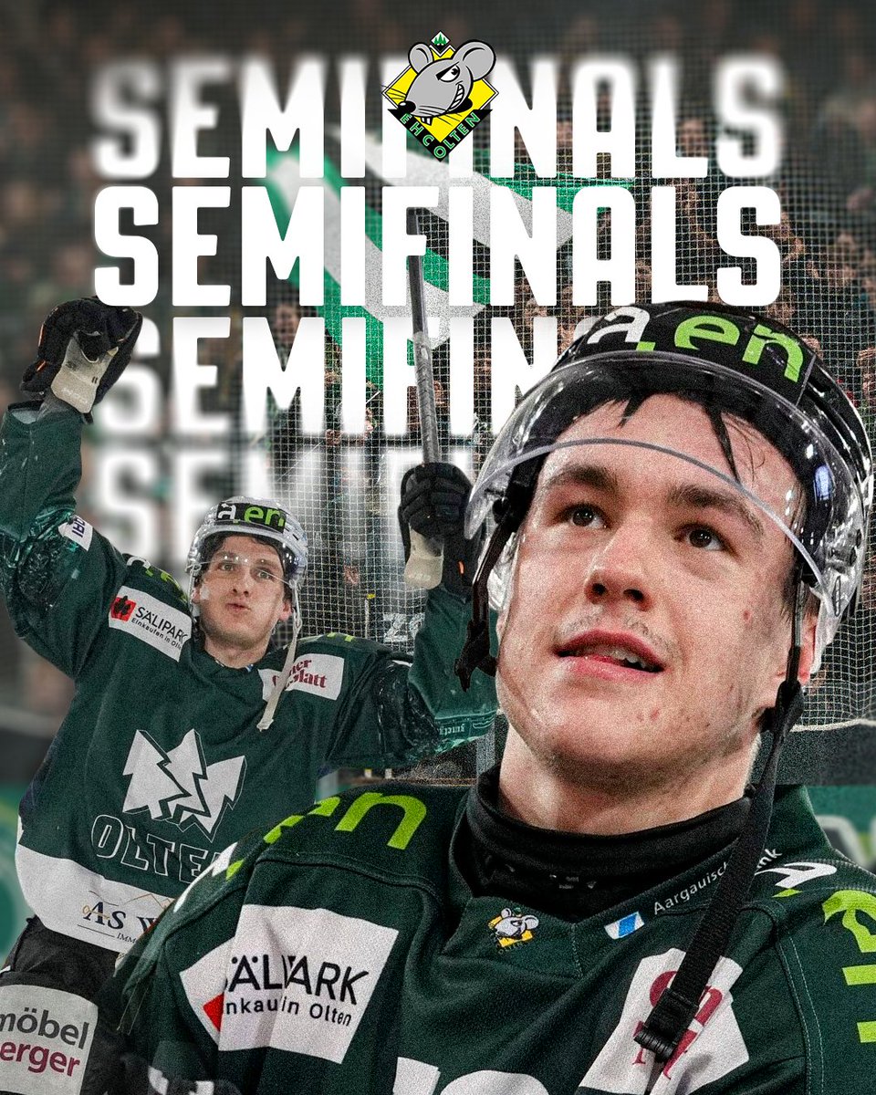SwissLeagueOff's tweet photo. Der erste Halbfinalist steht fest! Gratulation an den EHC Olten! 💯
#SkySwissLeague #ItsPlayoffTime https://t.co/UNxb0YnbNr