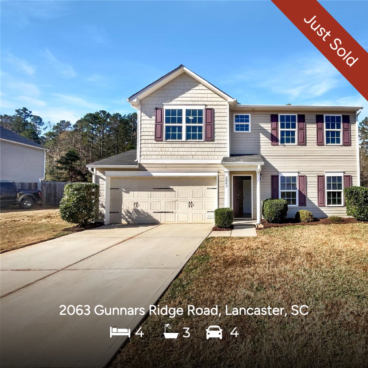 gormanp's tweet image. 4 bed | 3 bath | 4 car
📍 2063 Gunnars Ridge Road, Lancaster, SC
🏡 Congrats to my clients! After several weekends touring homes, they found the perfect place to start their next chapter. I’m grateful I could help make the transition smoother.  #bilingual #ncrealtor #screaltor