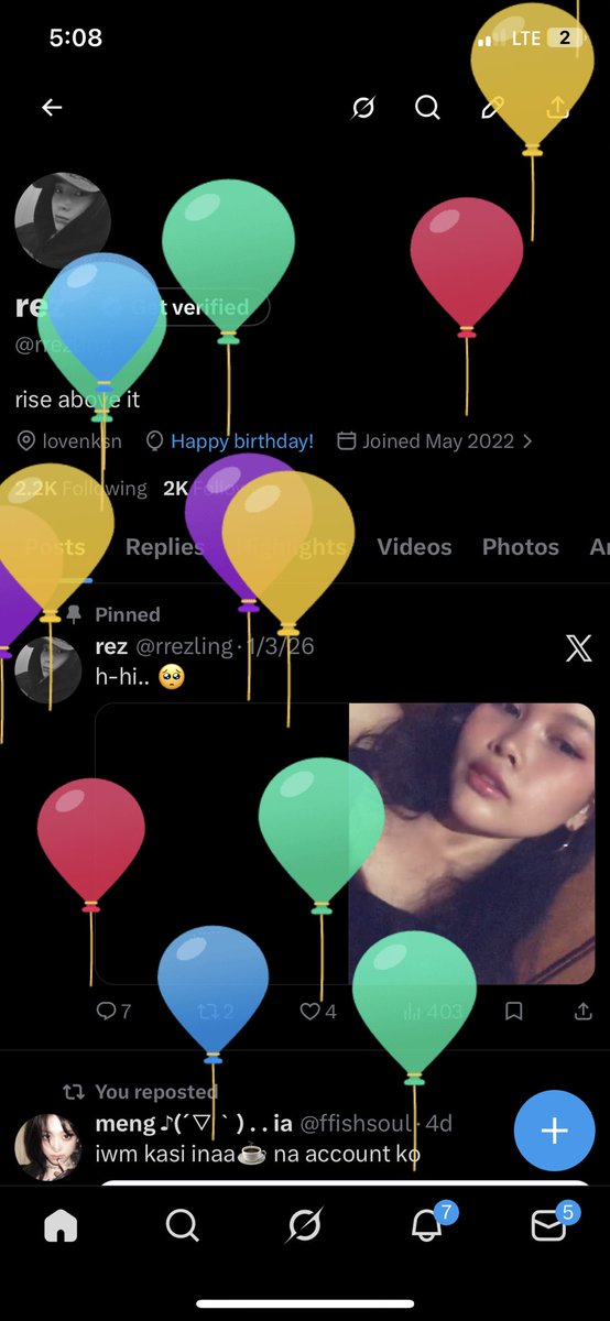twt gave me balloons 🙇‍♀️