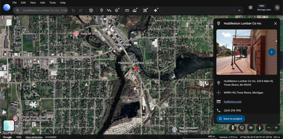 PettusWX's tweet image. Major gas leak by Huddleton Lumber in the Three Rivers, MI area per scanner