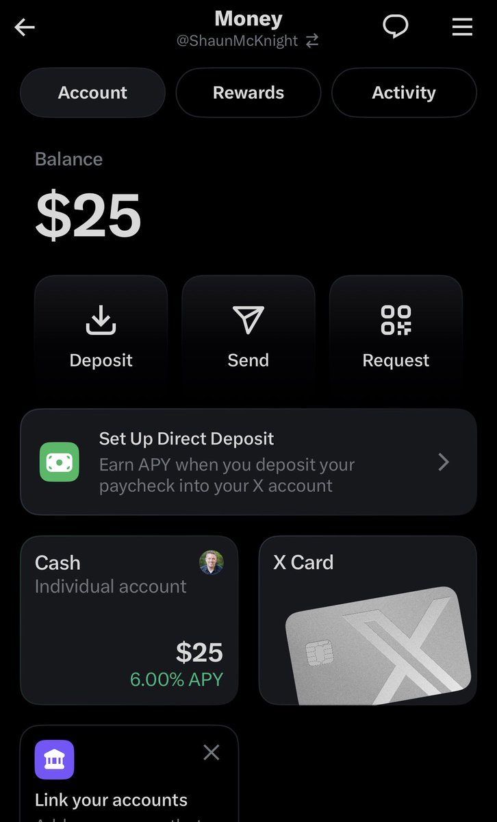 Guys, it was real!

I am one of the ORIGINAL 42er 𝕏 Money beta testers! And X has already sent me the first $25!

I can’t believe this is happening to me! 🤯 

Special thanks to <a href="/elonmusk/">Elon Musk</a> <a href="/WilliamShatner/">William Shatner</a> and <a href="/XMoney/">X Money</a>! 🙏🏻