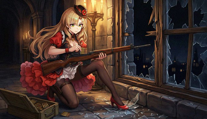 ドールズフロントライン/Girls' Frontline FN-49 MOD3 『踊るように刺す』 クリップ装填を再現 一発ごと詰めることも可だぞ!