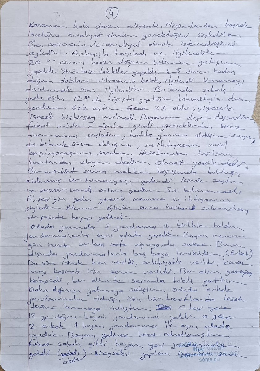 Arkadaşlar, KHK'lı öğrt. Asuman Birinci'nin mektubu lütfen okuyun. Biz evimizde, iftar masamızda rahat rahat orucumuzu açarken, kadın Ramazan günü neler yaşamış. Bazılarının hiçbir şey umurunda değil. 

AsumanBirinciye TedaviŞart

tr724.com/khkli-ogretmen…