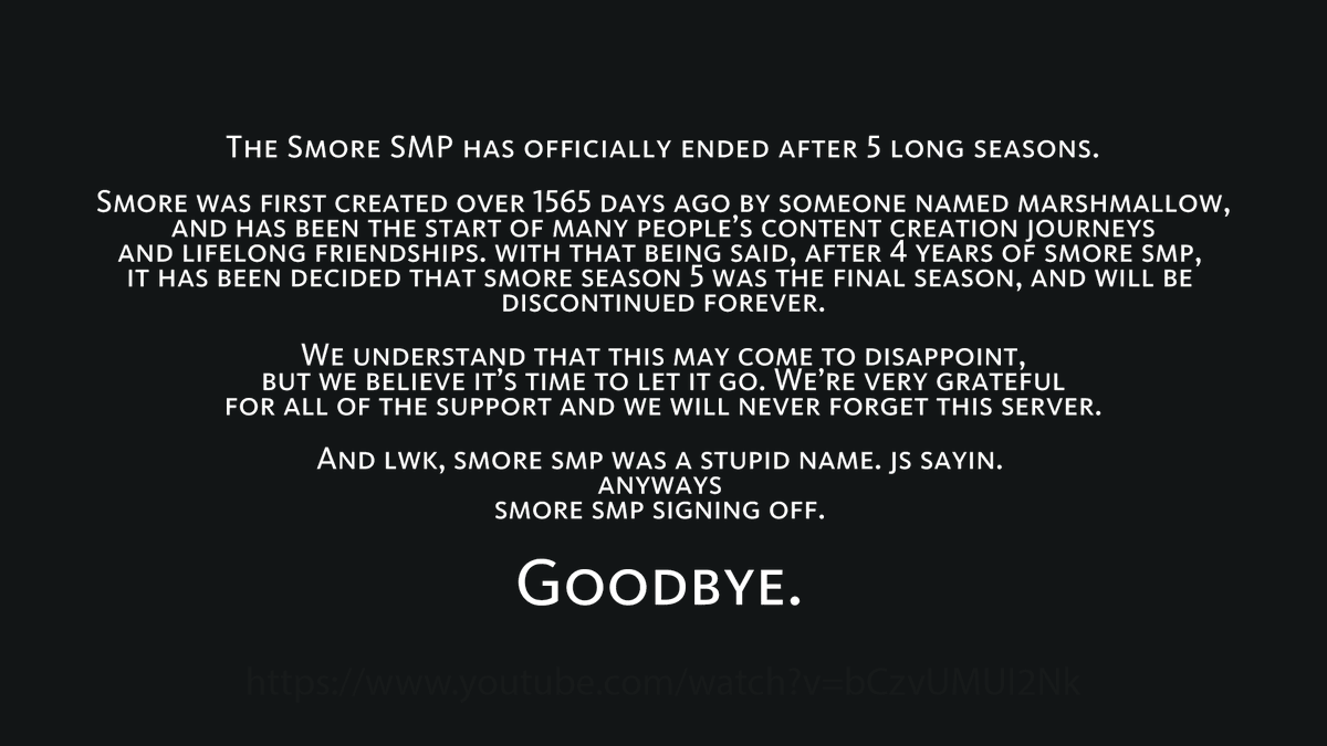 Smore SMP tweet media