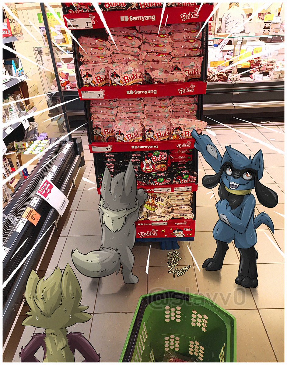 slavv0's tweet photo. 'Buldak'
#mienfoo #eevee #riolu #コジョフー #イーブイ #リオル https://t.co/bzYWoeS5De
