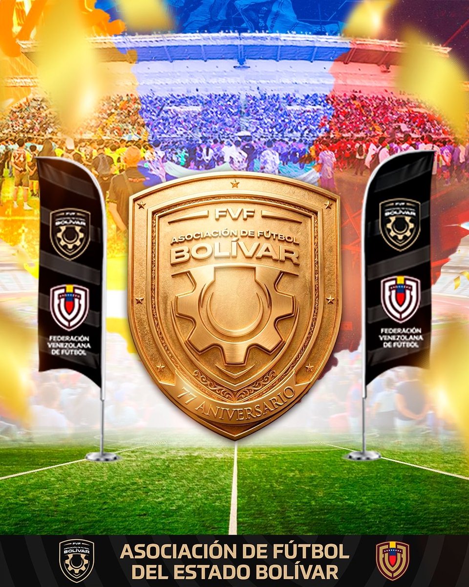 afebolivar's tweet photo. Aniversario 77: Compromiso con la formación y el desarrollo deportivo. 🤝✨
Nuestra misión sigue intacta: fortalecer las bases del fútbol regional y proyectar el talento de nuestros atletas hacia el éxito nacional e internacional.
#AFEB
#SumandoVoluntades https://t.co/h7DMy7Vo9l