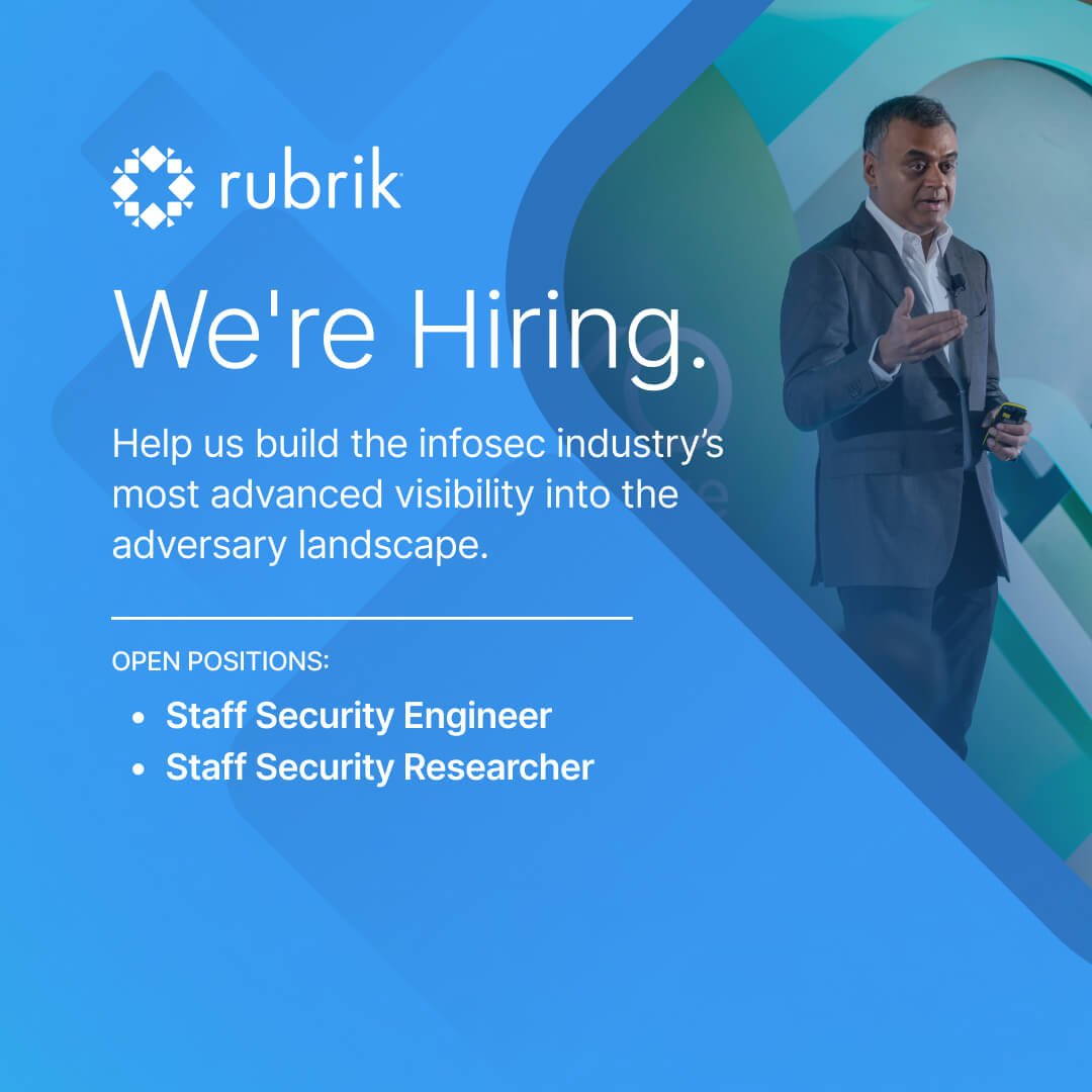 Rubrik Zero Labs tweet media