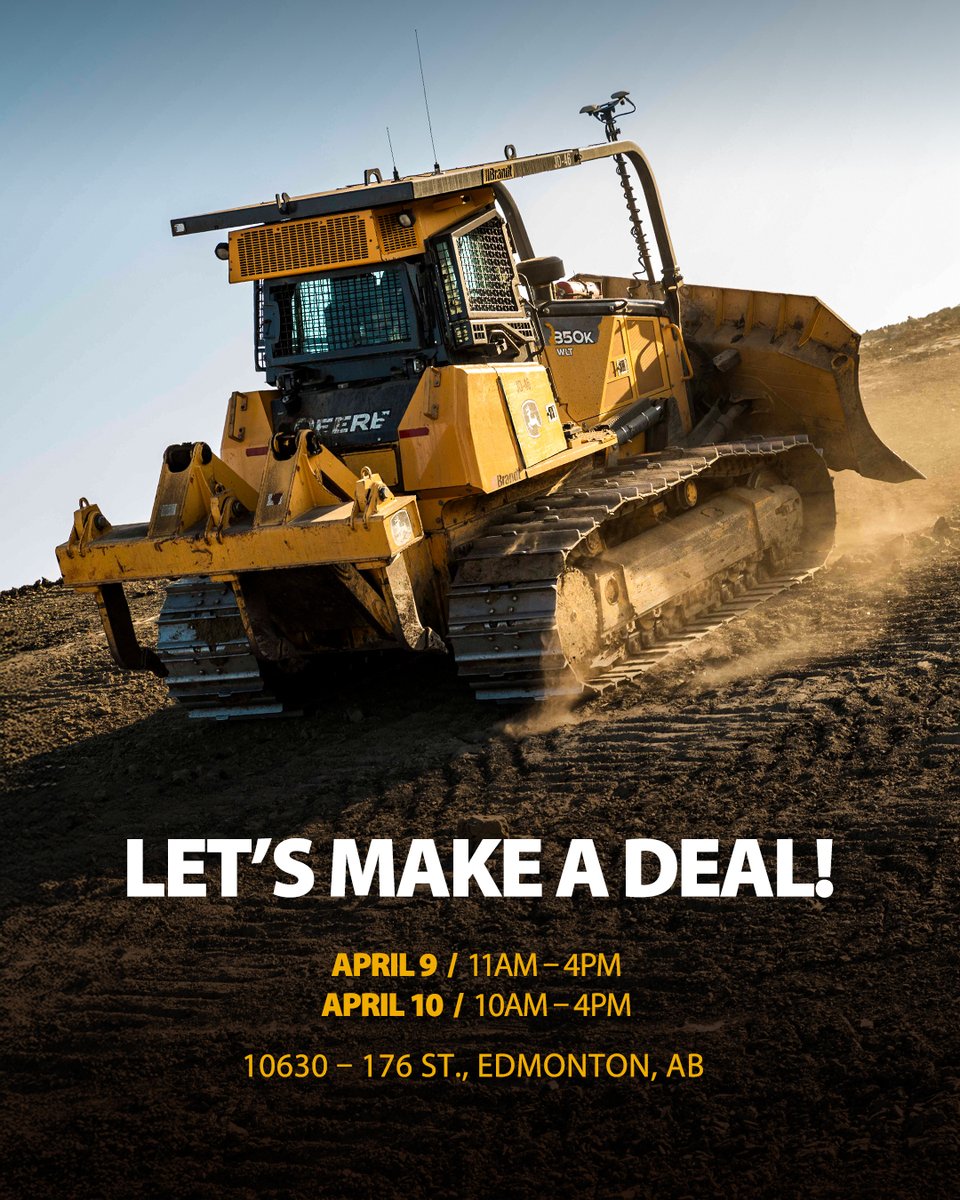 Time for more deals! We’re hosting another Let’s Make a Deal used equipment sale. Save big, enjoy good food, and enter to win prizes. 

RSVP now: bit.ly/4l7buQp