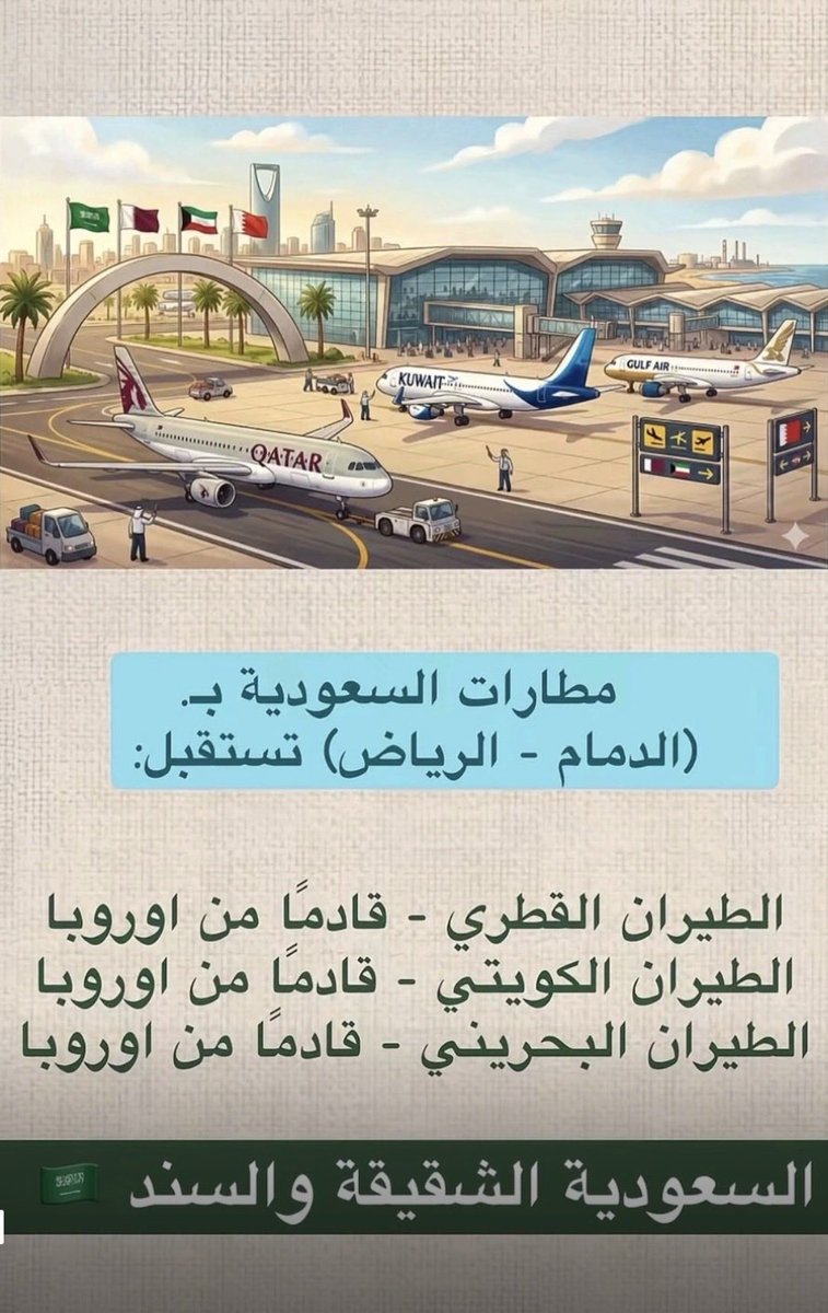 #كفو والله : 
حالياً طيران الخطوط #القطرية و #الكويتية و #الخليج و #البحرينية تستخدم مطارات المملكة العربية #السعودية لنقل العالقين وغيرهم كأنها مطاراتهم وتسخر لهم كل الامكانيات والخدمات والتسهيلات .. وتلومونا في حب المملكة  العربية السعودية. 🤍🇸🇦