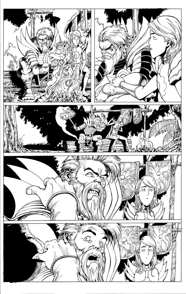 Burning thru Reignbow the Brute pages.  Sorry guys, I finished today’s page off camera.  Just wanted to scan it and get it out to colors.