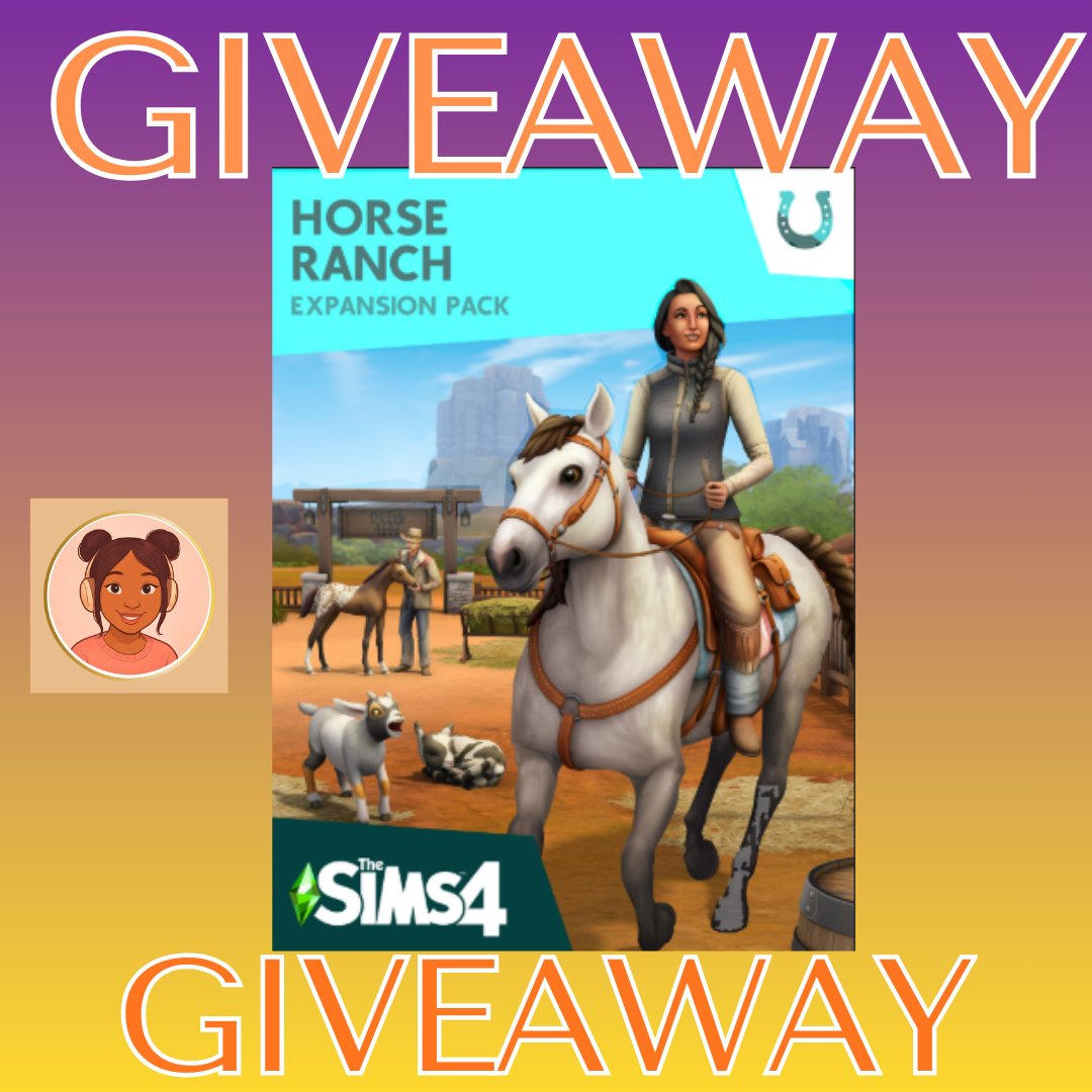 Simeralla1's tweet photo. Hey friends 💛
Last week, I asked for your wish lists because I wanted to spread some positivity in our community
So I’m giving away the Horse Ranch Pack! 🐎
(This giveaway is from me, not EA or The Sims.) #TheSims4  end on 9th

To enter: Follow, Like, Repost ✨
Sub YT optional https://t.co/mhApEiwBN3