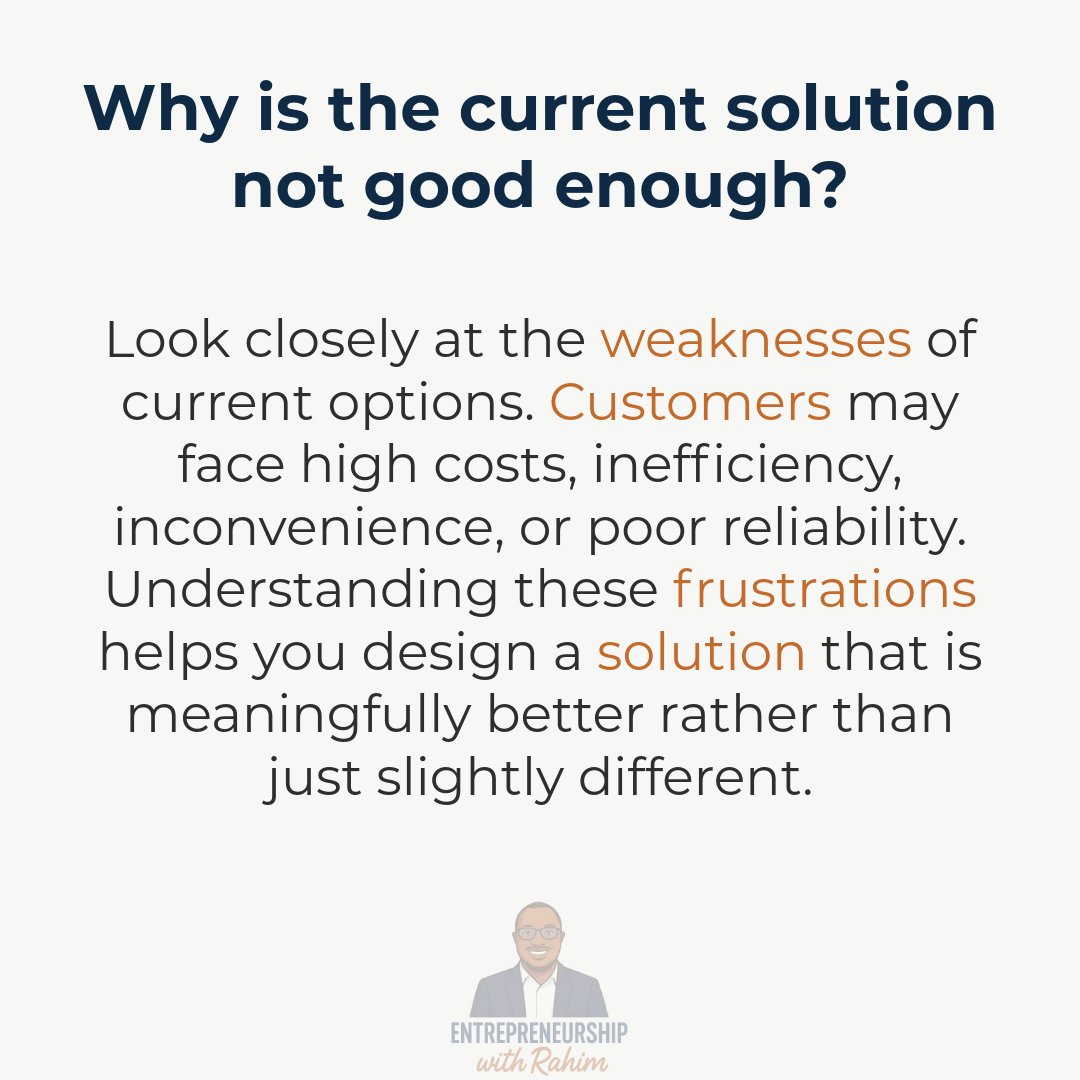 arahimsi's tweet photo. Many founders start by building something they think is great.
But businesses succeed when they solve real problems that people are already trying to fix. https://t.co/fYd4PTXm20