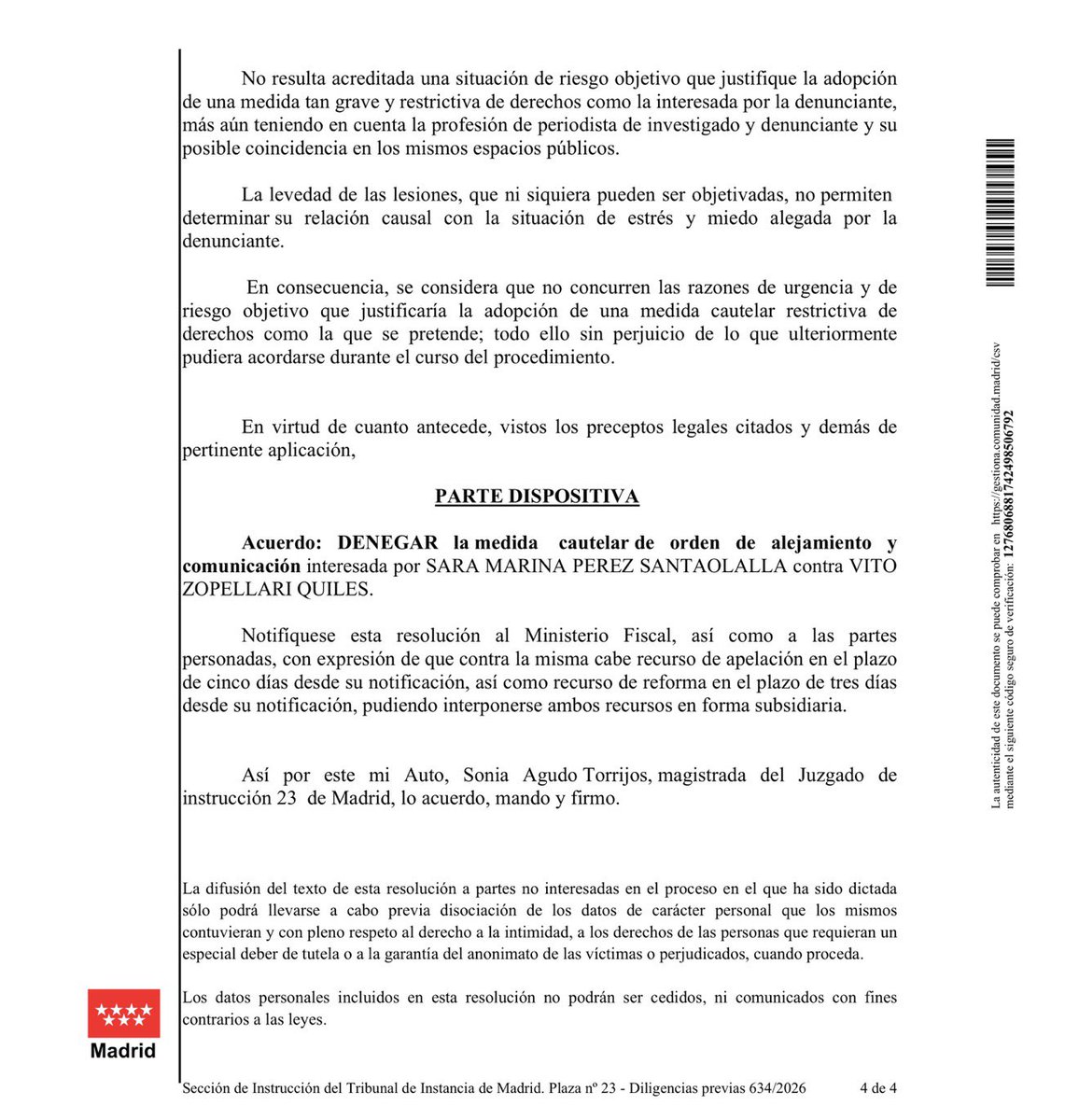 Isabel_Garzo's tweet photo. @SarahPerezSanta La bulera eres tu!!!!! ridícula!!! avergonzado a todas las mujeres de España poniendo denuncias falsas y utilizando recursos que las victinas REALES necesitan sinverguenza! https://t.co/IRCqgB5Qz7