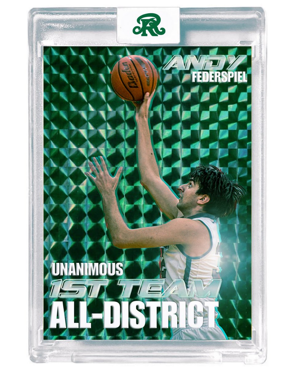 reaganhoops's tweet photo. Limited Edition 2025-2026 All-District Selection Cards drop today! Collect the entire set including our Unanimous 1st Team All-District Selection, Andy Federspiel! Congratulations Andy! https://t.co/8izWIc2VYL