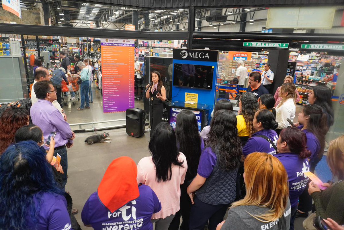 En el marco del Día Internacional de la Mujer realizamos acciones para promover espacios laborales libres de violencia. En Xalapa presentamos el Violentómetro Laboral en Ofix, Don Justo y Súper Che, compartiendo información para fomentar entornos de trabajo libres de violencia💜.