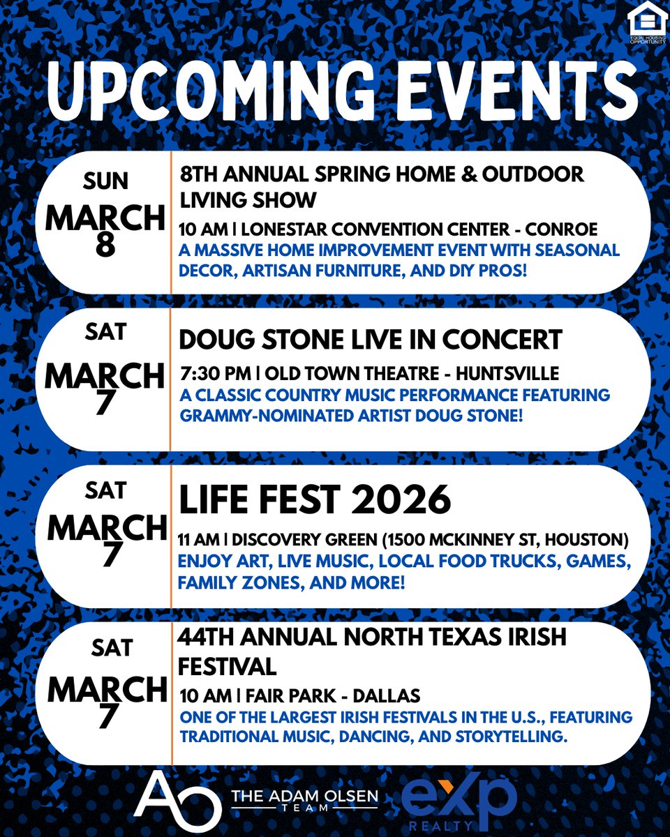 Adam_Olsen_Team's tweet photo. Looking for something to do this weekend? We've got you covered! 🎉

Here are a few great community events happening around the area if you’re looking to get out of the house and enjoy the weekend https://t.co/aXaVq7ucii