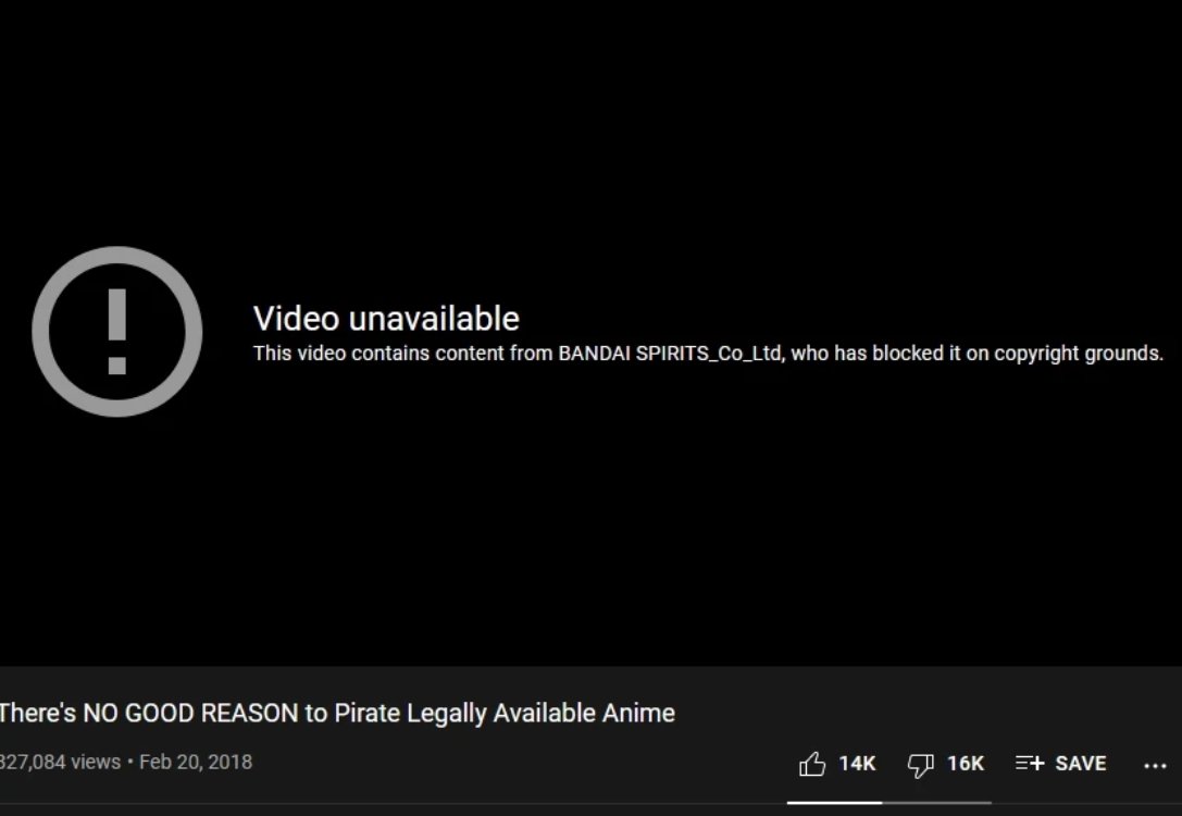 This is probably my favorite "Video unavailable"