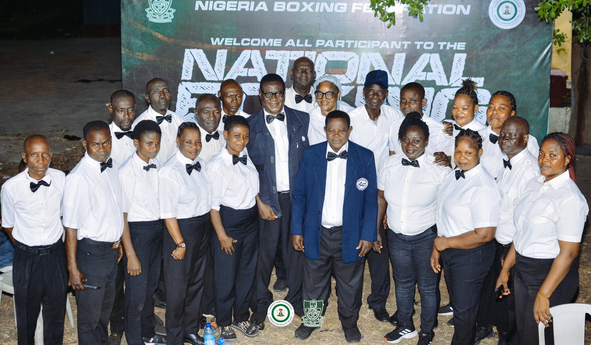 nigeriaboxing's tweet photo. 🥊 Meet the Referees &amp; Officials of Nigeria Boxing Federation Boxing Week 🇳🇬

The professionals ensuring fairness, safety, and integrity in every bout. 👏

#NBFBoxingWeek #NigeriaBoxing #BoxingOfficials https://t.co/FYkAdAKvwn