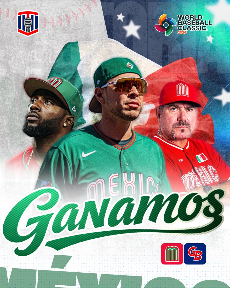 Victoria histórica. 🇲🇽

México derrotó 8-2 a su similar de Gran Bretaña y con esto, la novena mexicana gana por primera vez en su historia su juego inaugural en el Clásico Mundial. 

¡Orgullo mexicano! 👏🏻⚾️
