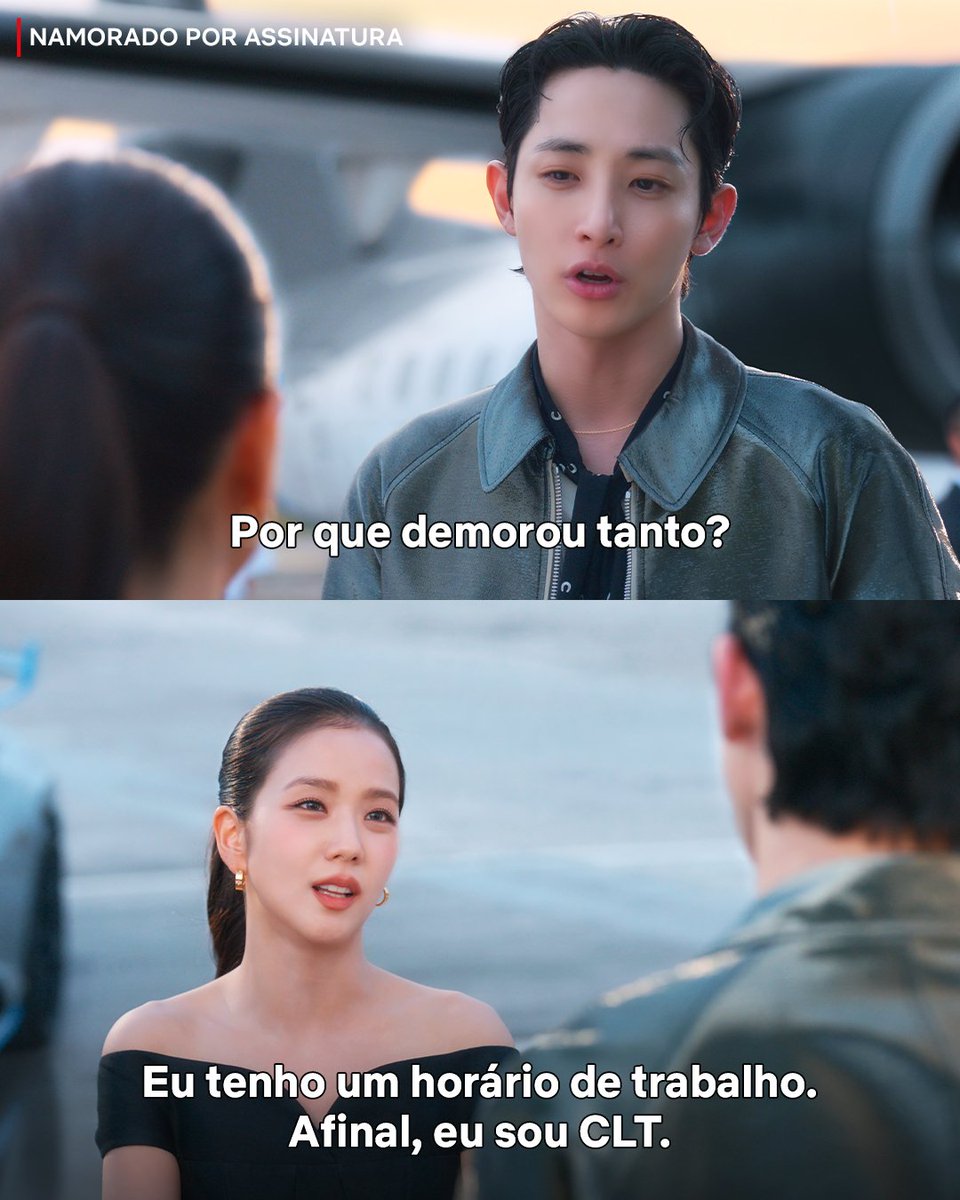 Não tava preparada pra ver a Jisoo batendo ponto.