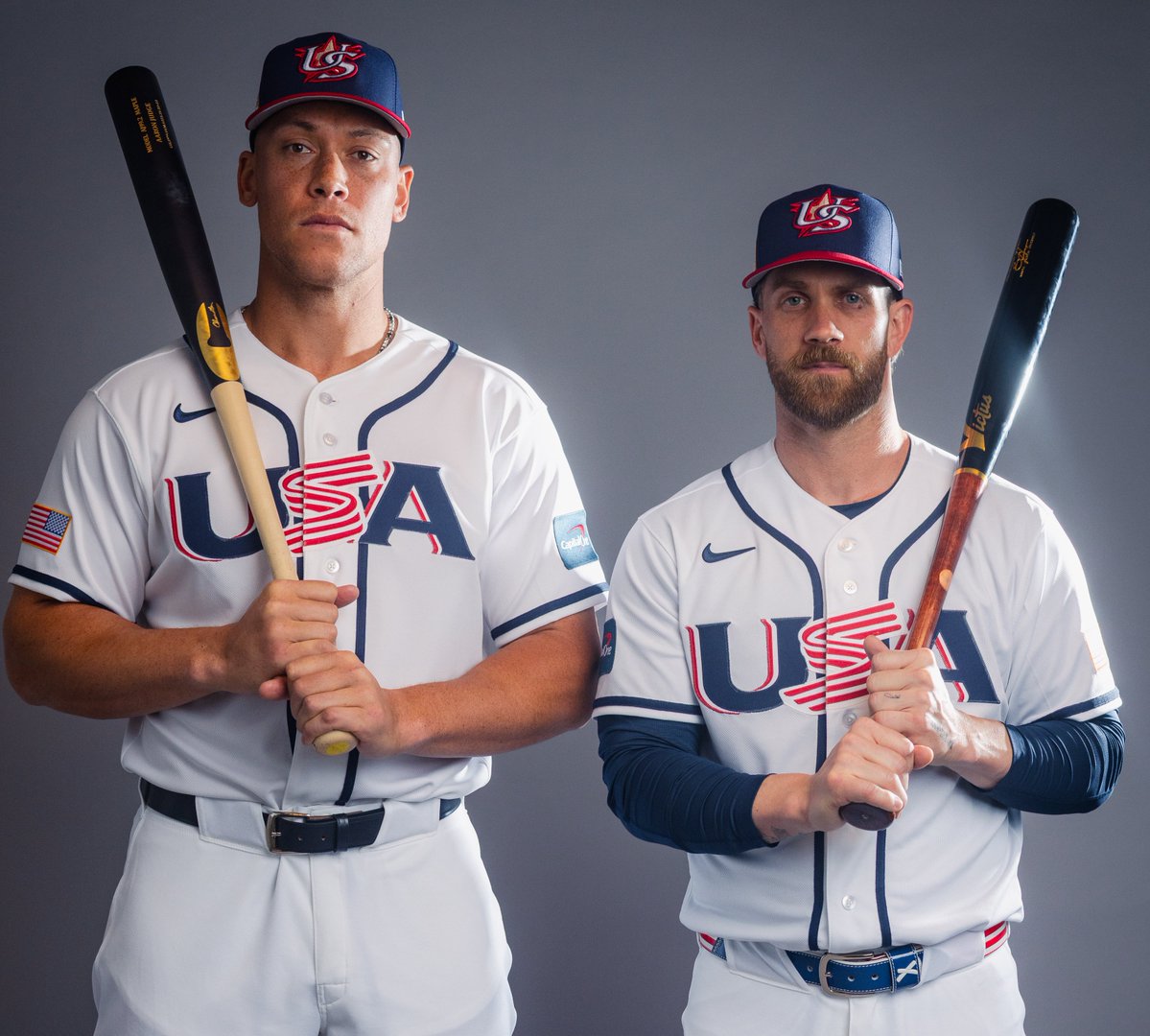 TalkinBaseball_'s tweet image. Here's how Team USA will line up for their first game of the WBC tonight:

1. Bobby Witt Jr., SS
2. Bryce Harper, 1B
3. Aaron Judge, RF
4. Kyle Schwarber, DH
5. Alex Bregman, 3B
6. Cal Raleigh, C
7. Roman Anthony, LF
8. Byron Buxton, CF
9. Brice Turang, 2B

SP: Logan Webb
