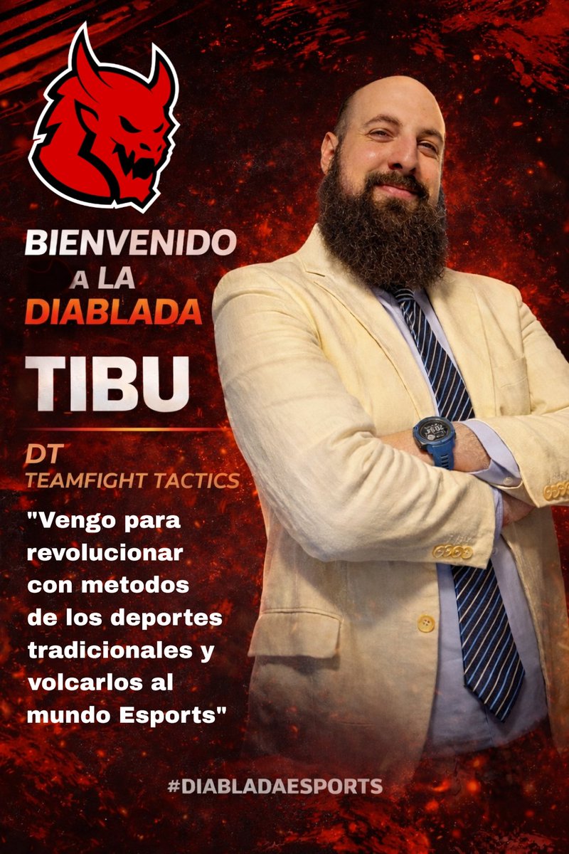 D1ABL0S_ESPORTS's tweet photo. 🔥 PRESENTACIÓN OFICIAL 🔥
Le damos la bienvenida a @Tibupim, quien se suma como Director Técnico de Teamfight Tactics. 🐧
 "Mi objetivo es que mis jugadores dejen de pensar en TFT como un juego y que lo vean como un deporte más estratégico y competitivo" - Tibu.
#GoDBE https://t.co/lxK0T84Gsh