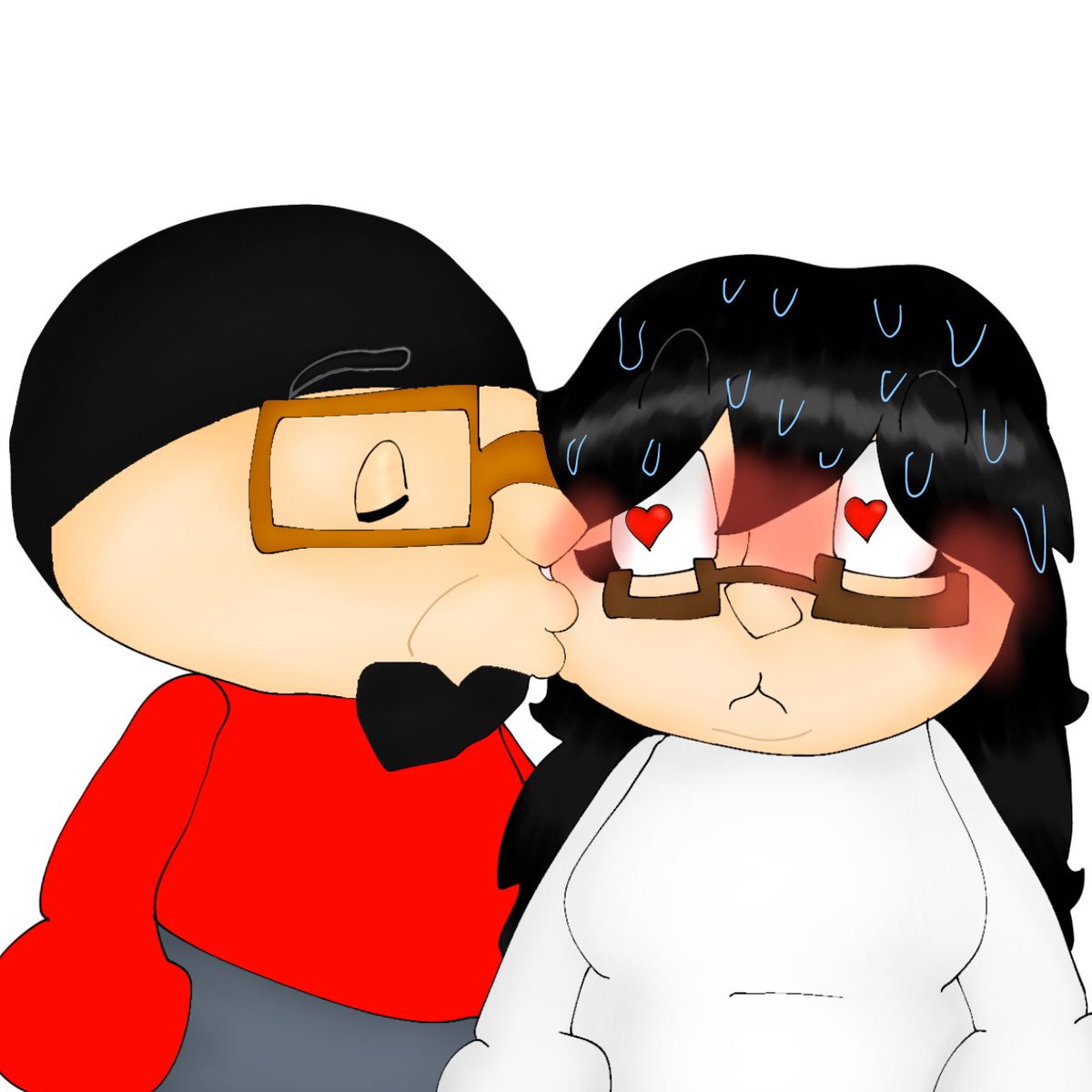 Literally my favorite ShinnoMia art i made btw (Yall might have seen it on a repost but whatever-) 

I fuckin love Shinnosuke. 🥹❤️